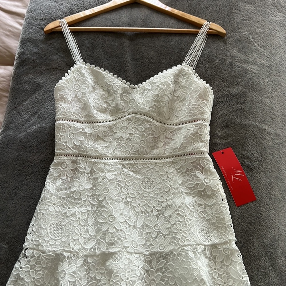 ML Fit and Flare Lace Dress - Picture 6 of 10